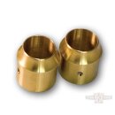1-3/4" Brass Short Curve End Cap