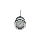 Temperature Gauge Dipstick, Chrome with Black Fahrenheit...