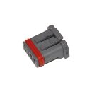 MX-1900 4-Position Socket Housing, Grey Pin Housing