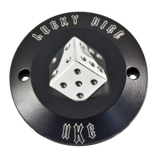 HARLEY DYNA SOFTAIL SHOVEL BLACK HKC POINT COVER LUCKY DICE 70-99
