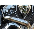Skull Headers Bomb Outline Low Exit Exhaust System Satin