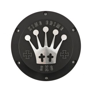 HARLEY XL SPORTSTER BLACK HKC DERBY COVER KING CRIME 04-19