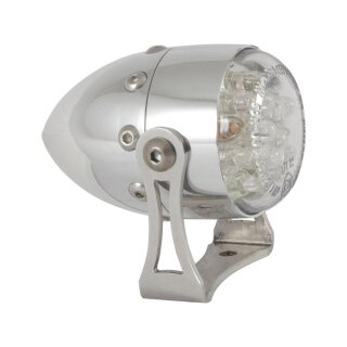 Retro LED Taillight Bezel: polished, Housing: polished Aluminum Aluminium LED