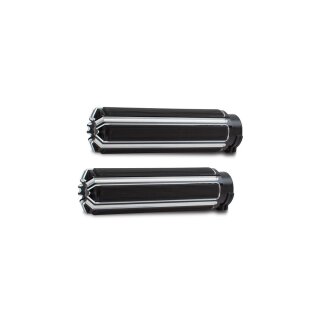 10-Gauge Grips Black 1" Anodized Throttle By Wire