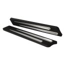 Groove Cut Fork Cover Black Anodized