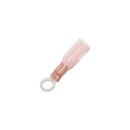 0,7-1,2 mm Heat Sealable #10 Ring Terminal Pink