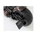 Sidemount License Plate Bracket Kit Germany 180 x 200 mm Black Powder Coated