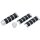 ISO Grip Covers for HD Heated Grips Black Chrome 1" Throttle By Wire