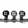 48mm Round Indicator Light Unit, Black Housing, Black Face