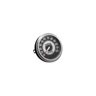 41-45 FL-Style Speedometer Scale: 120 mph; Scale Color: black/silver; Ratio 1:1