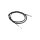 Classic Black Clutch Cable +8" Black Vinyl 70,8"