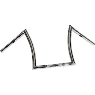 16 Bad Ape Hanger Handlebar Chrome 1 1/4" Throttle By Wire