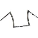 16 Bad Ape Hanger Handlebar Chrome 1 1/4" Throttle...