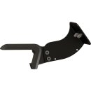 Medium Seitlicher Kennzeichenhalter Flat Black Powder Coated