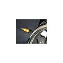 Micro Rhombus LED Turn Signal Front Left/Rear Right Chrome Satin Clear LED