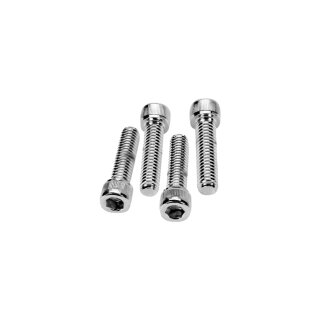 Handlebar Top Clamp Bolt Kit Chrome Socket head