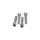 Handlebar Top Clamp Bolt Kit Chrome Socket head