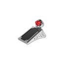 Vertical License Plate Kit with LED Taillight Chrome