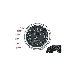 Speedometer/Tachometer Combination Scale: 120 mph; Scale Color: black; Ratio 2240:60 Chrome