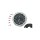 Speedometer/Tachometer Combination Scale: 120 mph; Scale Color: black; Ratio 2240:60 Chrome