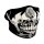 Chrome Skull Neoprene Neoprene Half Face Mask