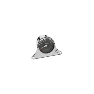 Mini Single Instrument Gauge Kit Bracket Chrome
