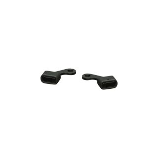 Stripe LED Blinker Universal fitment for custom aftermarket handlebar controls Black Powder Coated Light Smoke LED