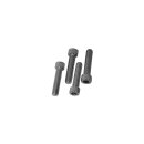 Knurled Handlebar Top Clamp Bolt Kit Chrome Socket head