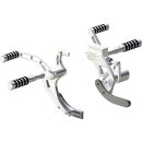 Forward Control Kit, +2", Rubber Pegs, Polished...
