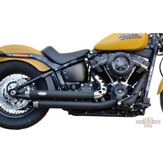 Top Chopp Staggered Exhaust System Black Coated