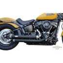 Top Chopp Staggered Exhaust System Black Coated