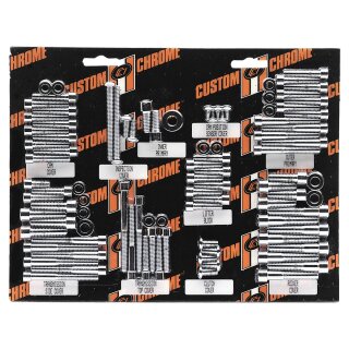 Smooth Case Bolt Hardware Kit Chrome