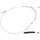 Platinum Series Clutch Cable Standard Stainless Steel Clear Coated Chrome Look 43,5"