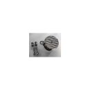 High Performance Air Cleaner Chrom, Finned