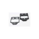 Down & Inside License Plate Bracket Black Satin