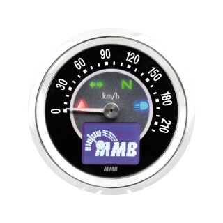 ELT60 Target Tachometer Scale: 220 km/h; Scale Color: black