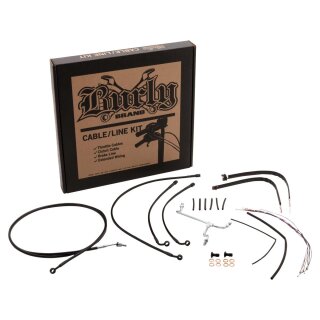 13" Bagger Ape Cable Kit Black Vinyl ABS