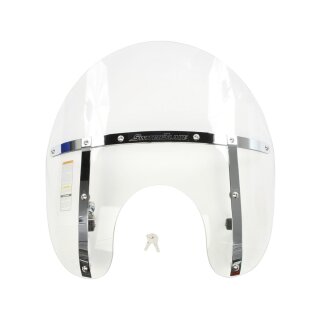 Chopped Heavy Duty Windshield without Mounting Kit Clear