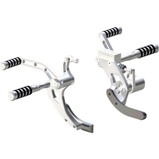 Forward Control Kit, +4", Rubber Pegs, Polished Forward Control Kit 4" Forwarded