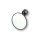 Classic Bar End Mirror 150 mm stem Black, Anodized