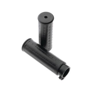 Old School Waffle Grips Black 1" Cable operated
