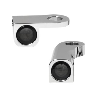 NANO Series LED Turn Signals Chrome Smoke LED