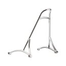 Burly, Sissy Bar, One-Piece , Short, 8.25"x12.5"x17.75", Chrome Sissy Bar