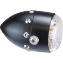 Retro LED Taillight Bezel: satin, Housing: satin Black LED