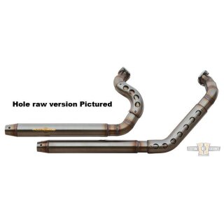 Outline Top Chopp Big Hole Konus Exhaust System Chrome Satin