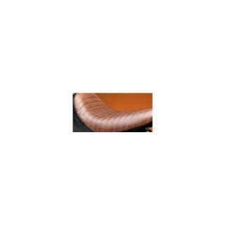 Bare Bones Solo Seat Pleated Stitch Brown Vinyl