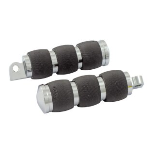 Avon Air Cushion Fussrasten Set chrom für Harley Davidson