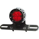 Miles LED Taillight LED, Red Lens, Metal Housing Black...