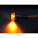 mo.blaze pin LED Turn Signal Black Anodized Clear LED