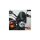Flyscreen Windshield Kit Dark Tint Screen with Black Brackets 51-56mm Dark Smoke